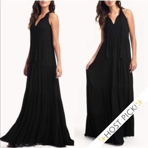 ✨HP!✨NWT Ella Moss Black Tiered Maxi Dress - M
